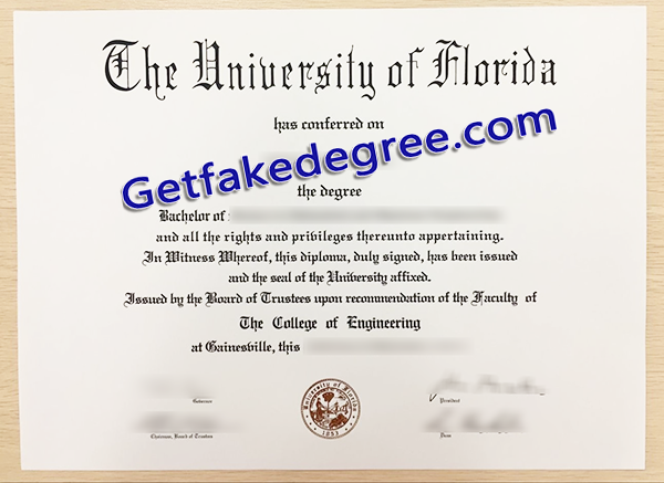 Custom Fake University Of Florida Diploma In USA - Buy Fake High School ...