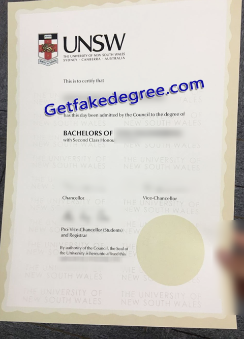 UNSW Fake Diploma University Of New South Wales Degree - Buy Fake High ...