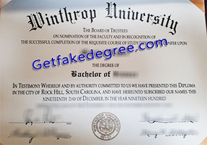 buy fake Winthrop University diploma