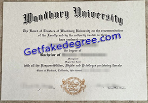 buy fake Woodbury University diploma