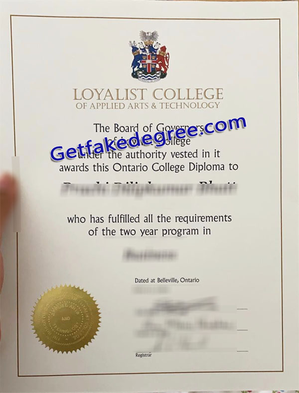 Loyalist College diploma, Loyalist College degree