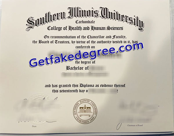 Southern Illinois University degree, Southern Illinois University diploma