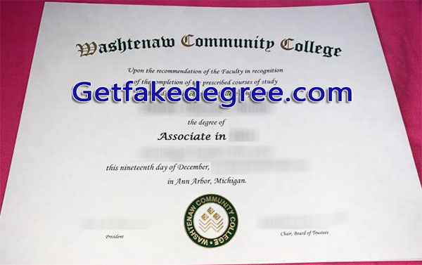 Washtenaw Community College diploma